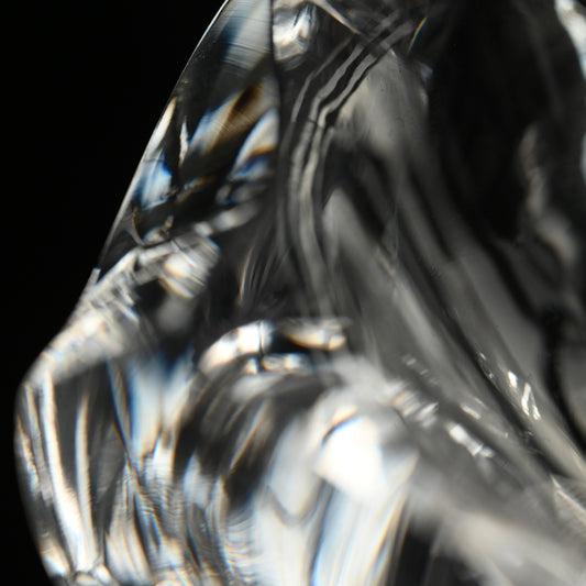 Incredible Glass Chawan Tea Bowl ー奥島 圭二 “玻璃透塊盌”