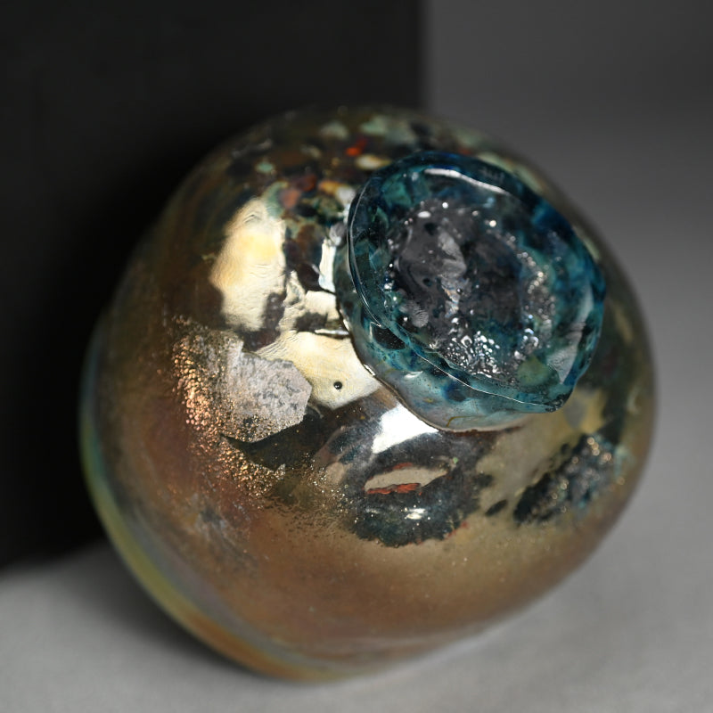 Silver-Glass Chawan Tea Bowl ー奥島 圭二 “玻璃盌”