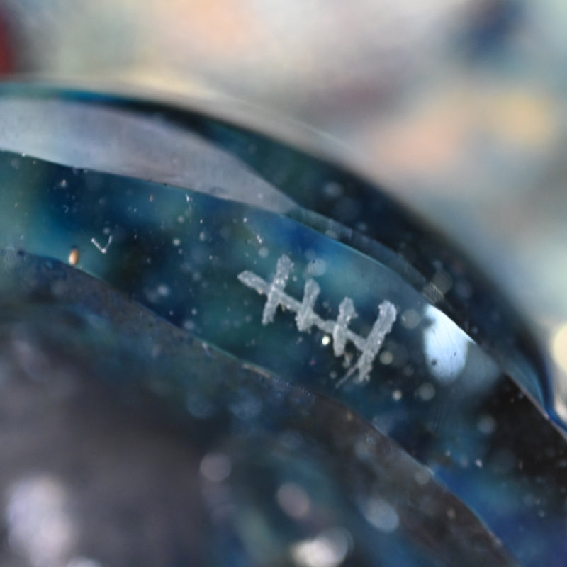 Silver-Glass Chawan Tea Bowl ー奥島 圭二 “玻璃盌”