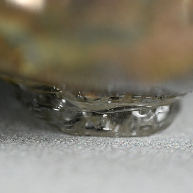 Glass Guinomi Sake Cup ー奥島 圭二 "玻璃髹漆盃箔押"
