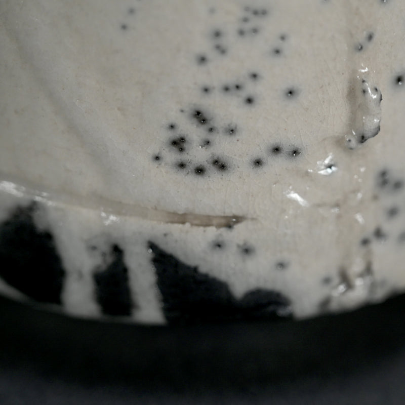 Shiro Raku ChawanTea Bowl (wan) ー橋本 知成 “白楽筒茶碗"