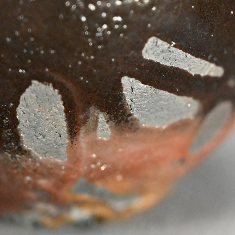 Black Raku Chawan Tea Bowl ー橋本 知成 “楽焼窯変筒茶碗”