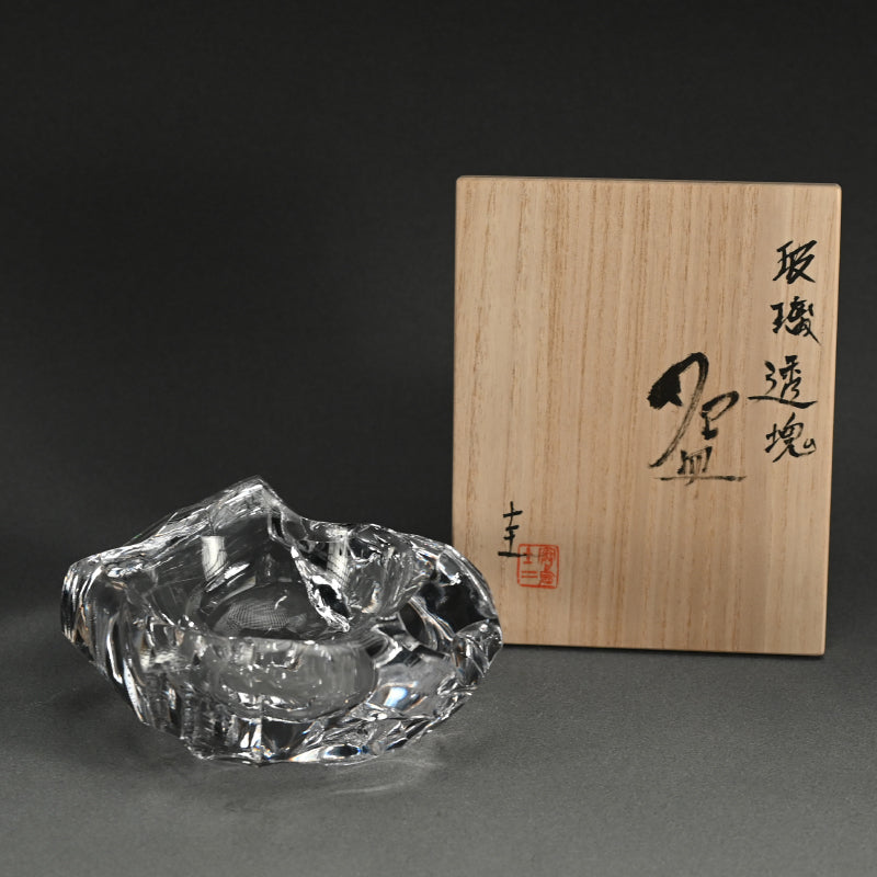 Incredible Glass Chawan Tea Bowl ー奥島 圭二 “玻璃透塊盌”