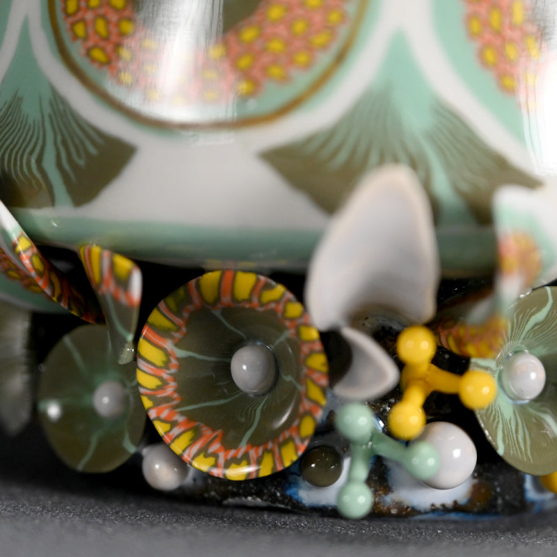 Garden of Colors Chawan Neriage Tea Bowl ー村田 彩 “満開茶碗”
