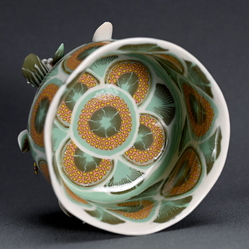 Garden of Colors Chawan Neriage Tea Bowl ー村田 彩 “満開茶碗”