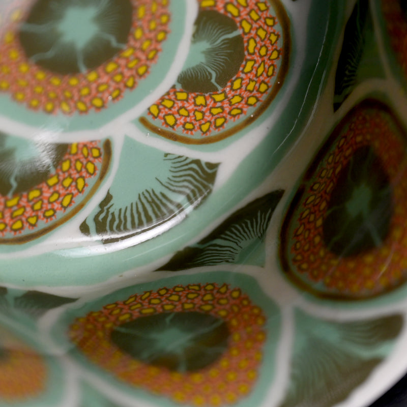 Garden of Colors Chawan Neriage Tea Bowl ー村田 彩 “満開茶碗”