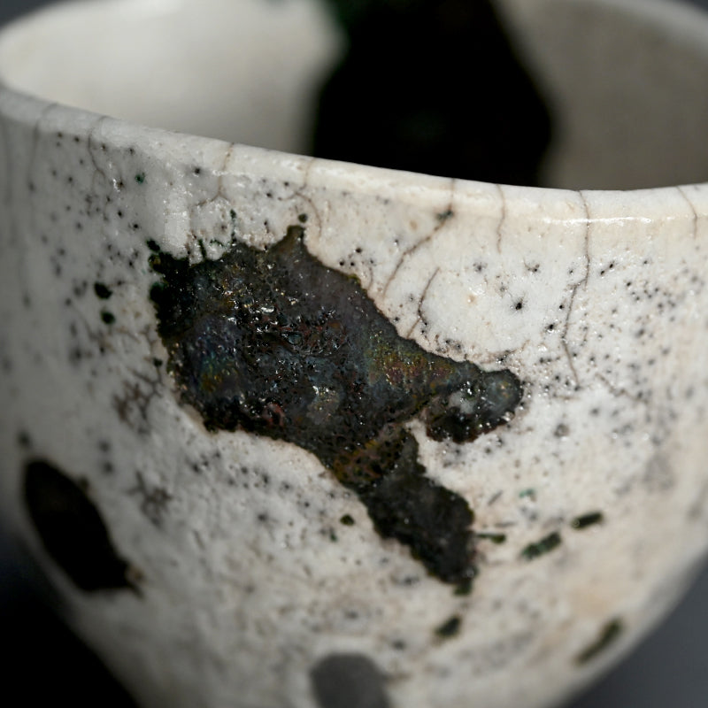 Shiro Raku Chawan Tea Bowl ー橋本 知成 "白楽茶碗"