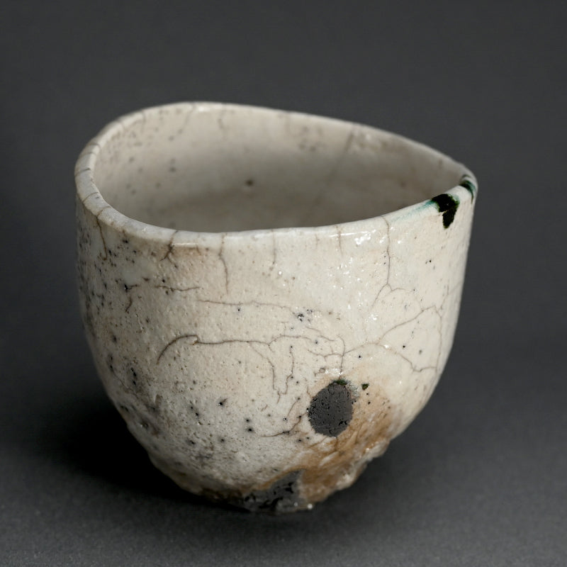 Shiro Raku Chawan Tea Bowl ー橋本 知成 "白楽茶碗"