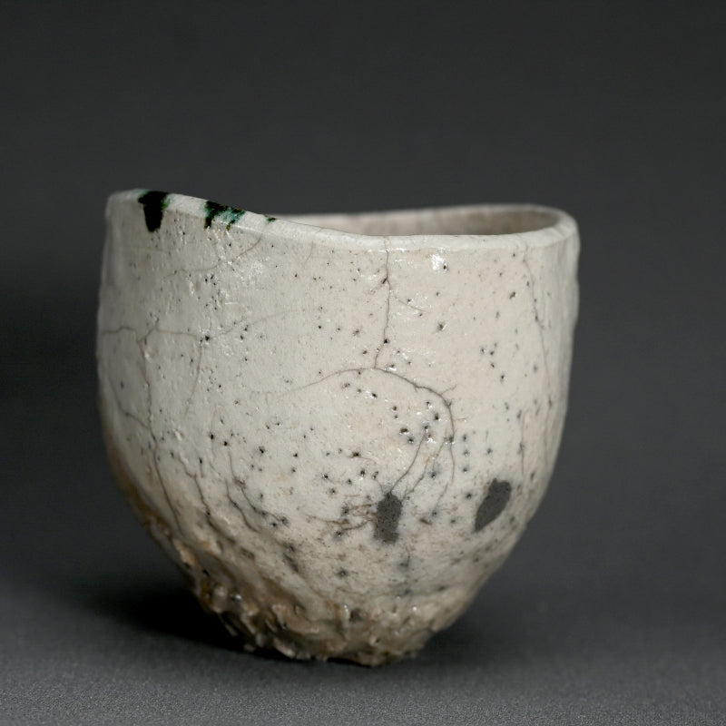 Shiro Raku Chawan Tea Bowl ー橋本 知成 "白楽茶碗"