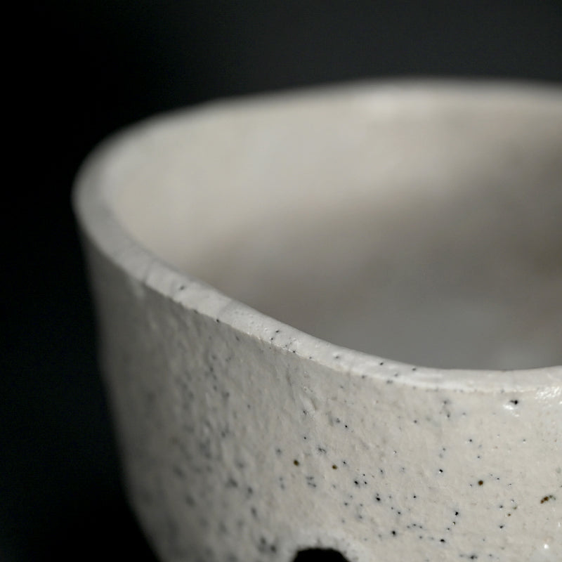 Shiro Raku Chawan Tea Bowl ー橋本 知成 "白楽茶碗"