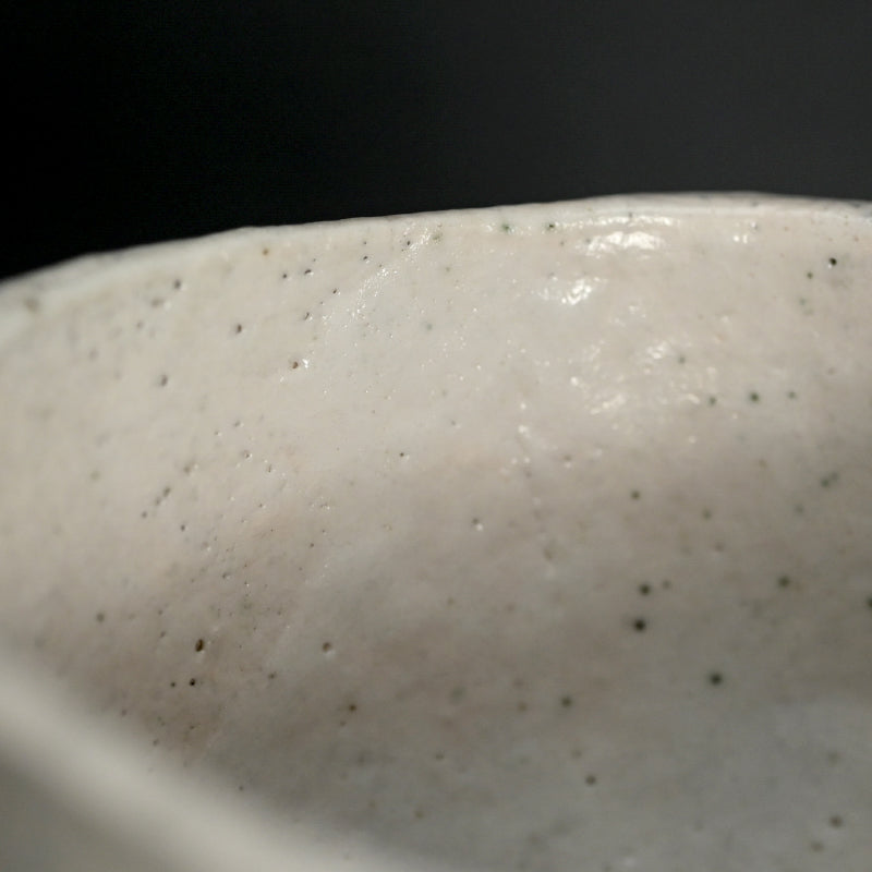 Shiro Raku Chawan Tea Bowl ー橋本 知成 "白楽茶碗"
