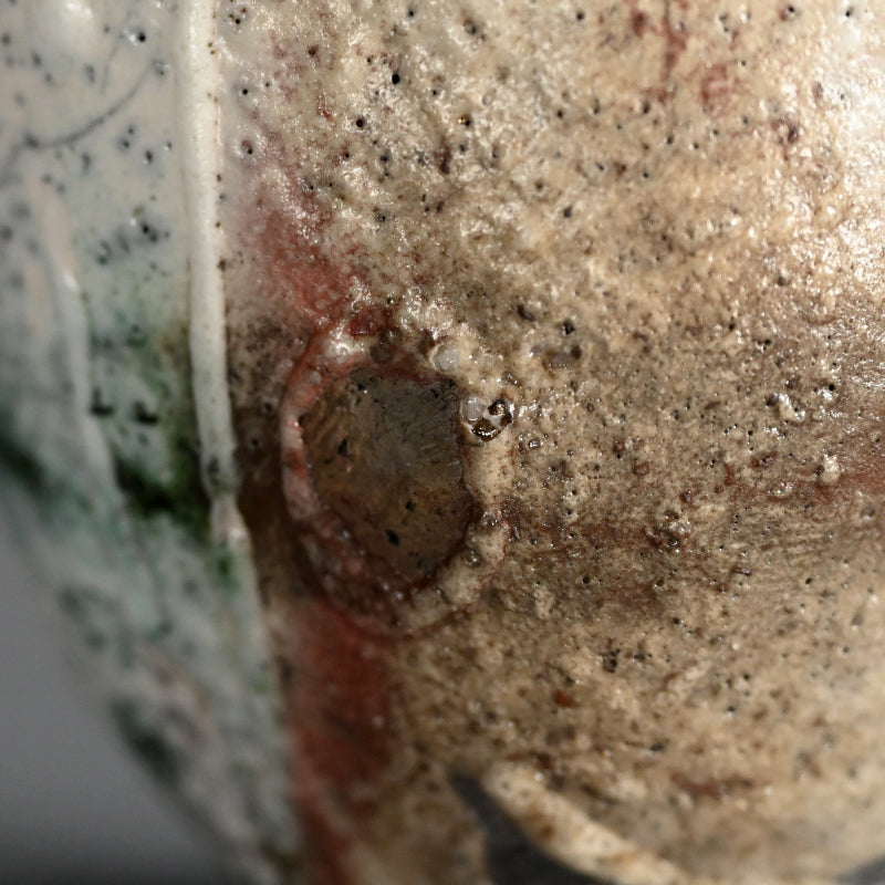 White Raku Chawan Tea Bowl ー橋本 知成 “白楽筒茶碗”