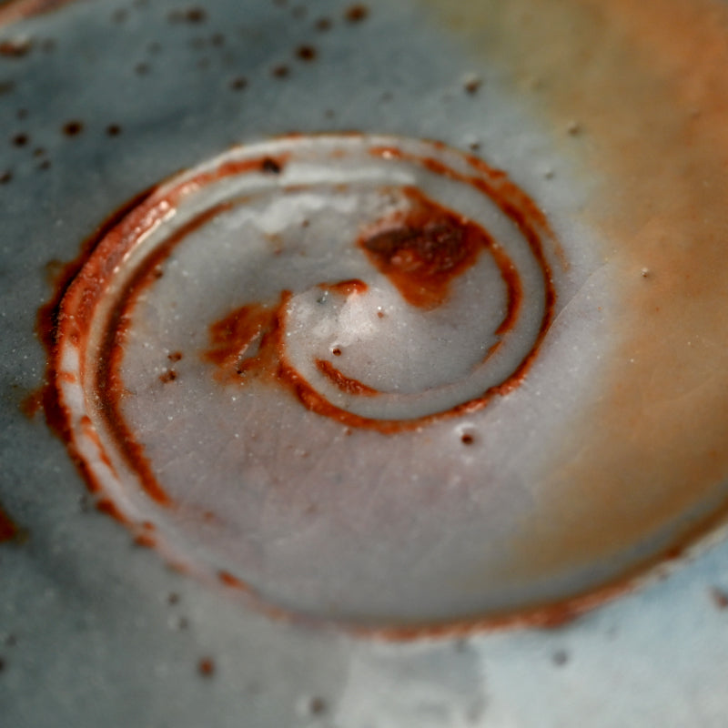 Swirling Contemporary Ceramic Box ー十四代 加藤 康景 "志野陶筥"