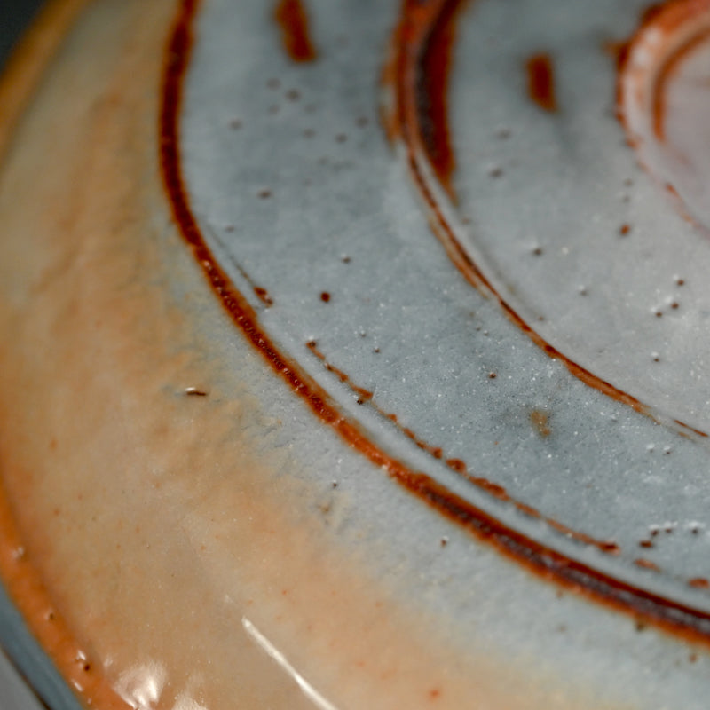 Swirling Contemporary Ceramic Box ー十四代 加藤 康景 "志野陶筥"