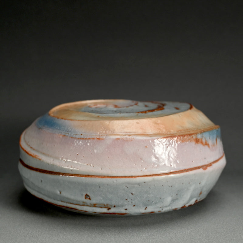 Swirling Contemporary Ceramic Box ー十四代 加藤 康景 "志野陶筥"