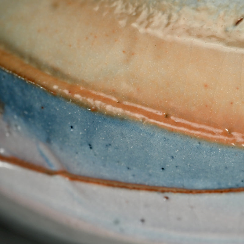 Swirling Contemporary Ceramic Box ー十四代 加藤 康景 "志野陶筥"