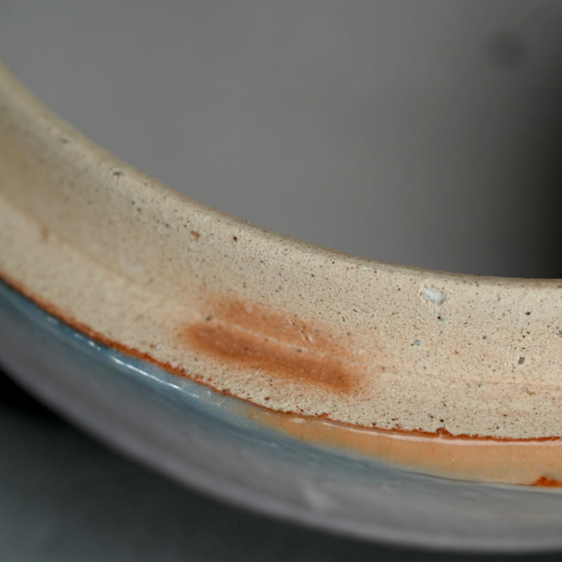 Swirling Contemporary Ceramic Box ー十四代 加藤 康景 "志野陶筥"