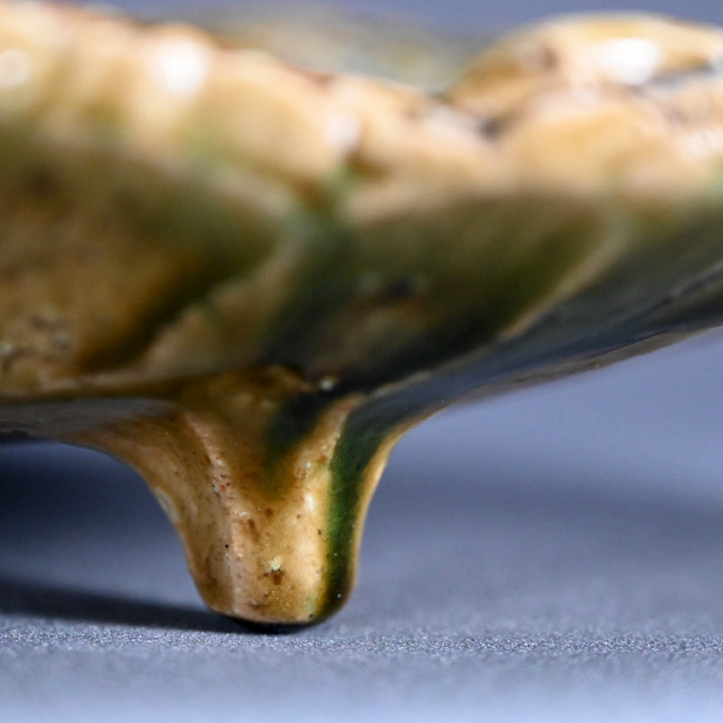 Swirling Oribe Platter ー十四代 加藤 康景 "織部皿"