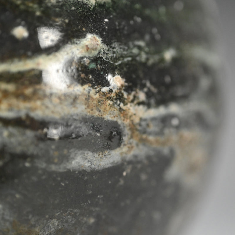 Natural Ash Glazed Vase ー今井理佳 "自然釉 扁壺"