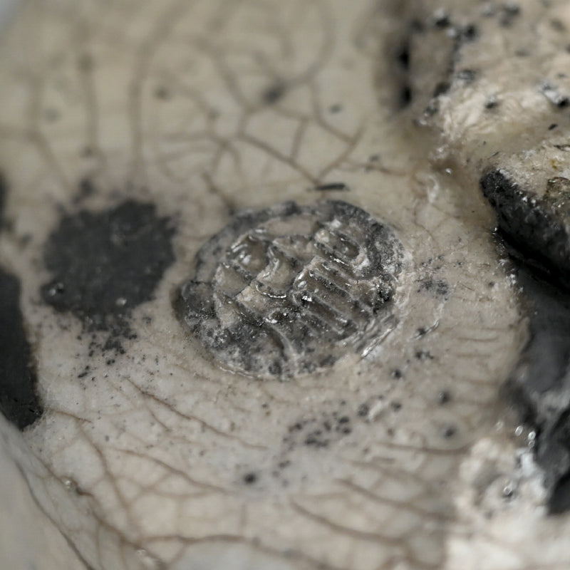 Shiro Raku Chawan Tea Bowl ー橋本 知成 "白楽筒茶碗"