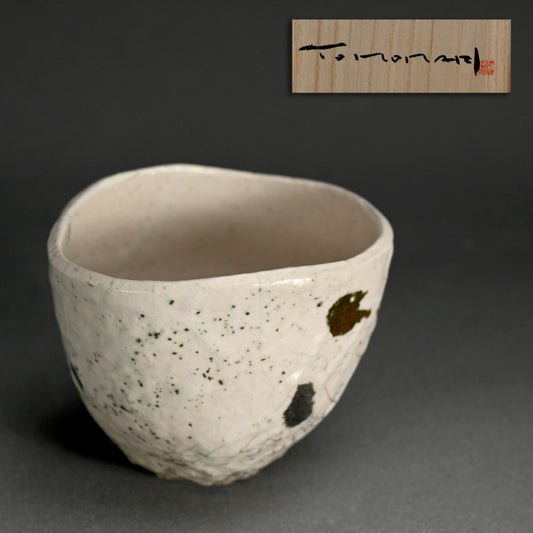 Shiro Raku Chawan Tea Bowl ー橋本 知成 "白楽茶碗"