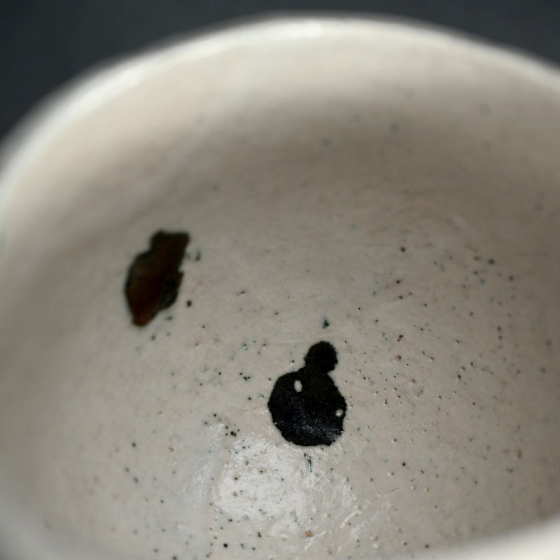 Shiro Raku Chawan Tea Bowl ー橋本 知成 "白楽茶碗"