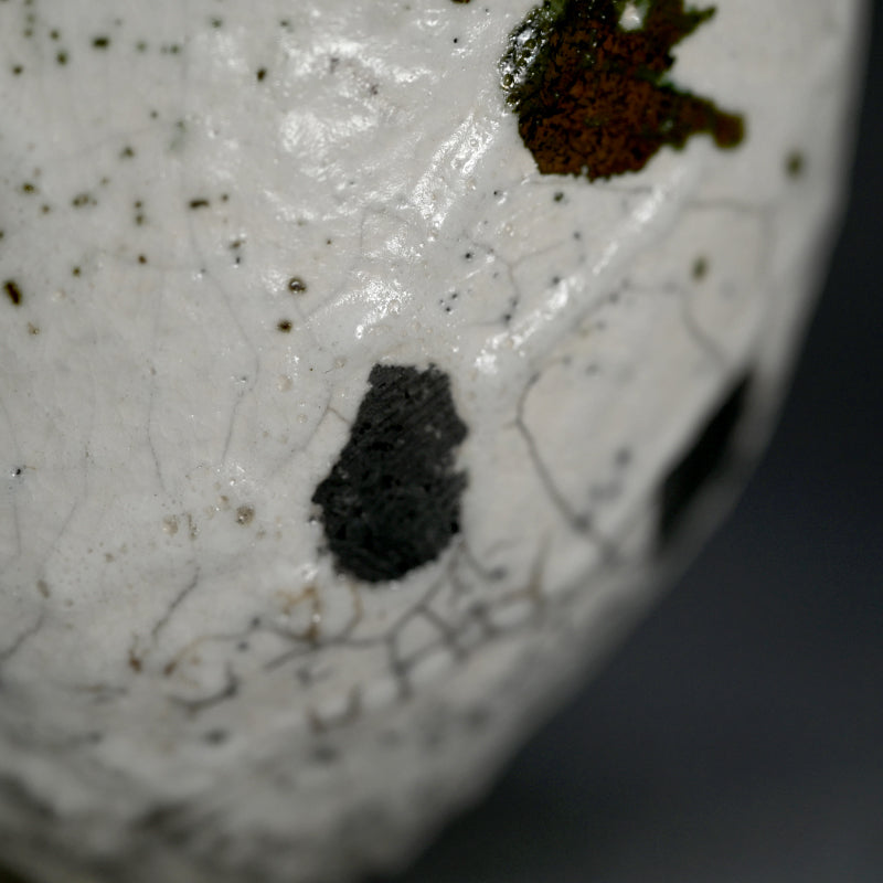 Shiro Raku Chawan Tea Bowl ー橋本 知成 "白楽茶碗"