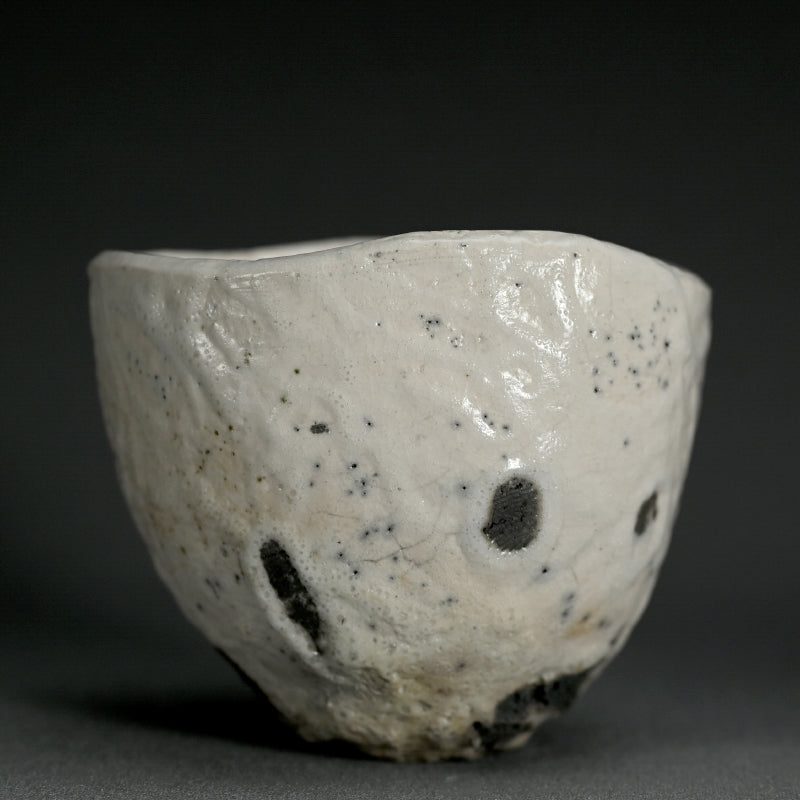 Shiro Raku Chawan Tea Bowl ー橋本 知成 "白楽茶碗"