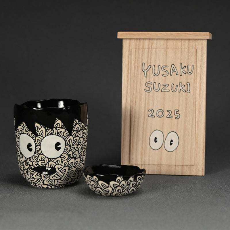 Ceramic Cup and Plate ー鈴木 優作 “湯呑み小僧&豆皿”