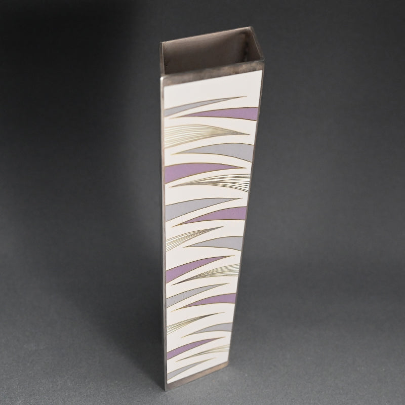 Contemporary Cloisonne Vase ー柴田 明 "有線七宝抽象文花器"