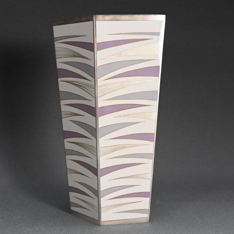 Contemporary Cloisonne Vase ー柴田 明 "有線七宝抽象文花器"