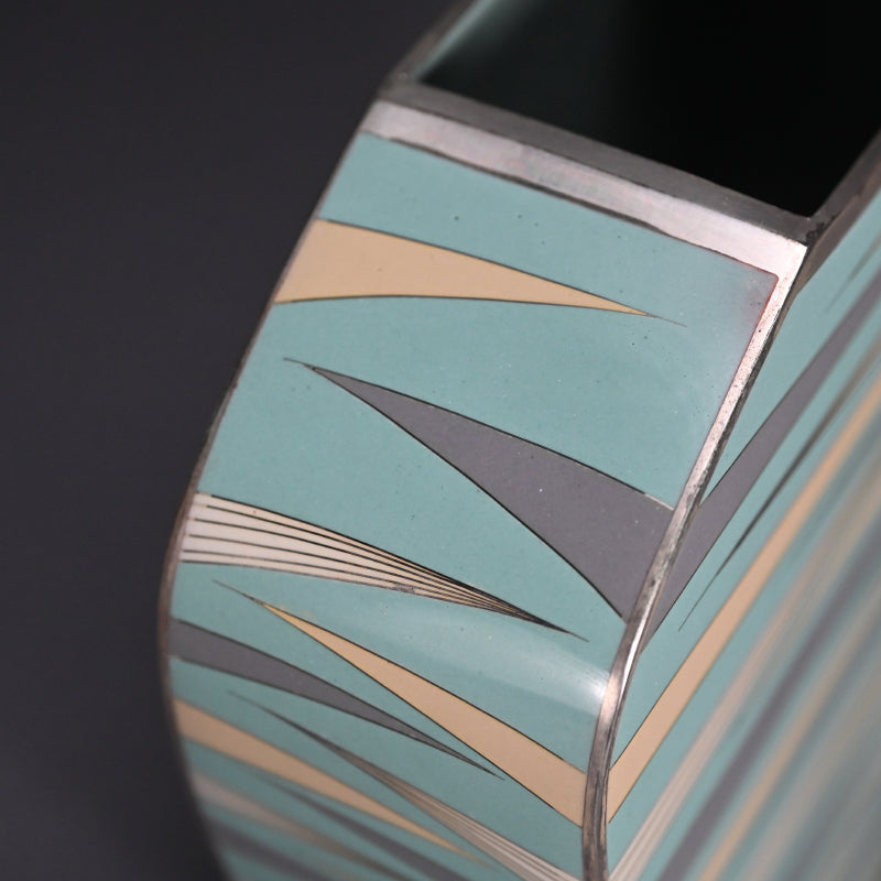 Contemporary Cloisonne, 2017 ー柴田 明 "有線七宝抽象文花器"