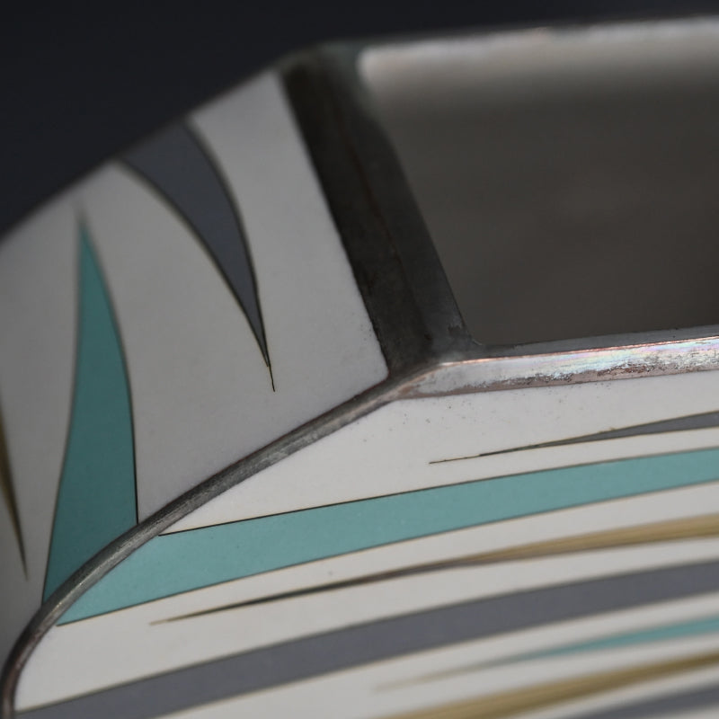 Contemporary Cloisonne Vase, 2017 ー柴田 明 "有線七宝抽象文花器"