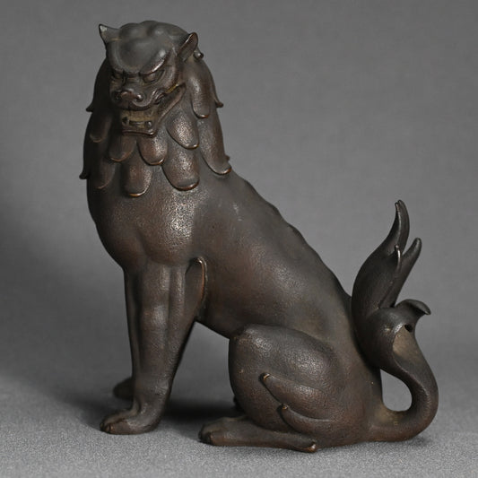 Bronze Shishi Okimono ー山本 純民