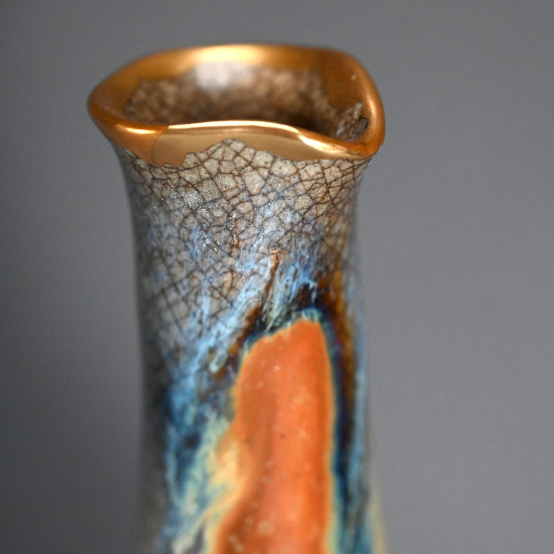 Ko-Seto Tokkuri Endorsed by Kitaoji Rosanjin ー"古瀬戸窯変"