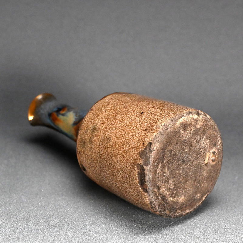 Ko-Seto Tokkuri Endorsed by Kitaoji Rosanjin ー"古瀬戸窯変"