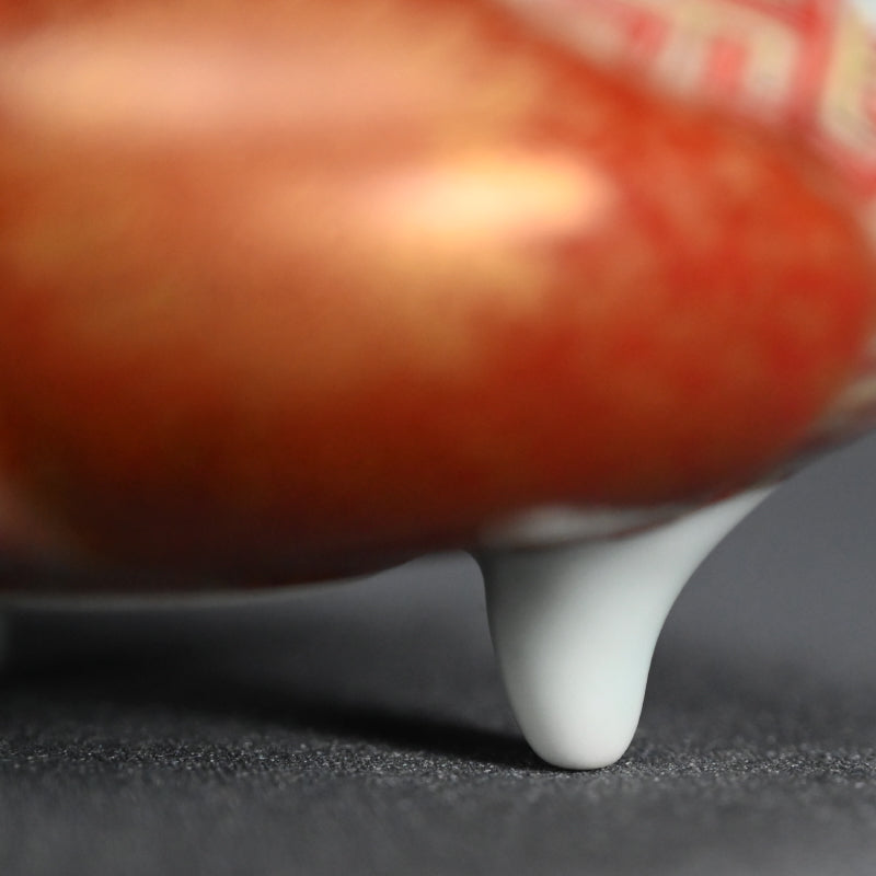 Miyagawa (Makuzu) Kozan Kinrande Koro with Silver Lid ー宮川 香山 "香壚"