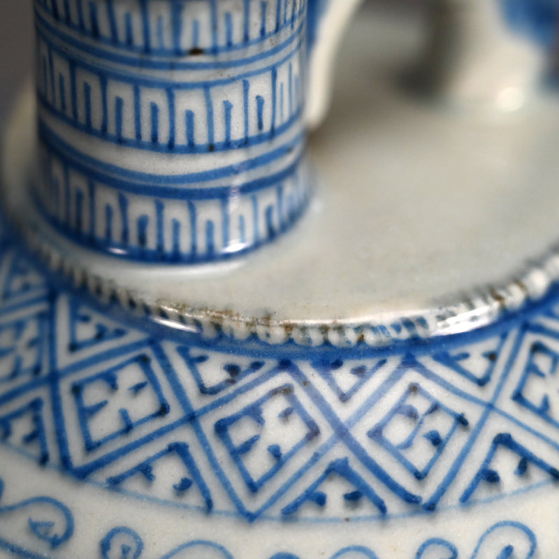 Tozan Yaki Blue & White Porcelain Flagon from Himeiji ー東山 尾上鐘