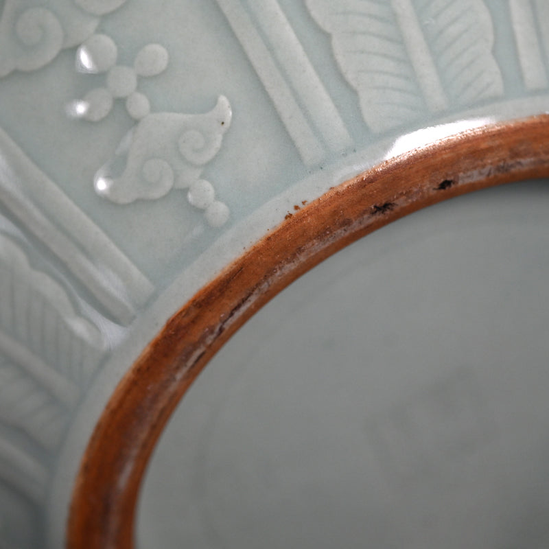 Huge Celadon Vase ー宮永 東山 "青瓷古代紋 花瓶"