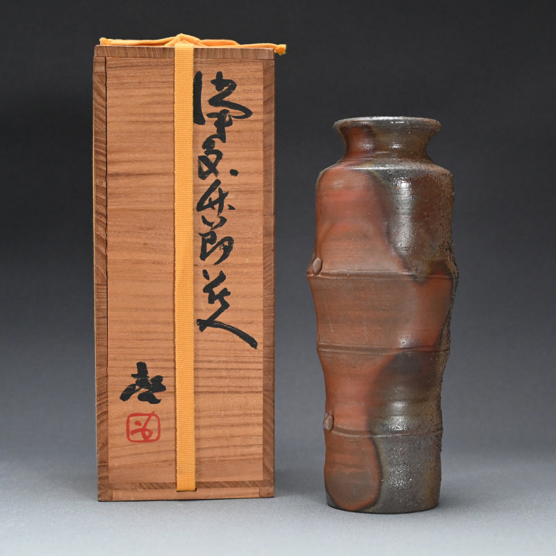 Bizen Vase by LNT ー藤原 啓 "備前竹節花入"