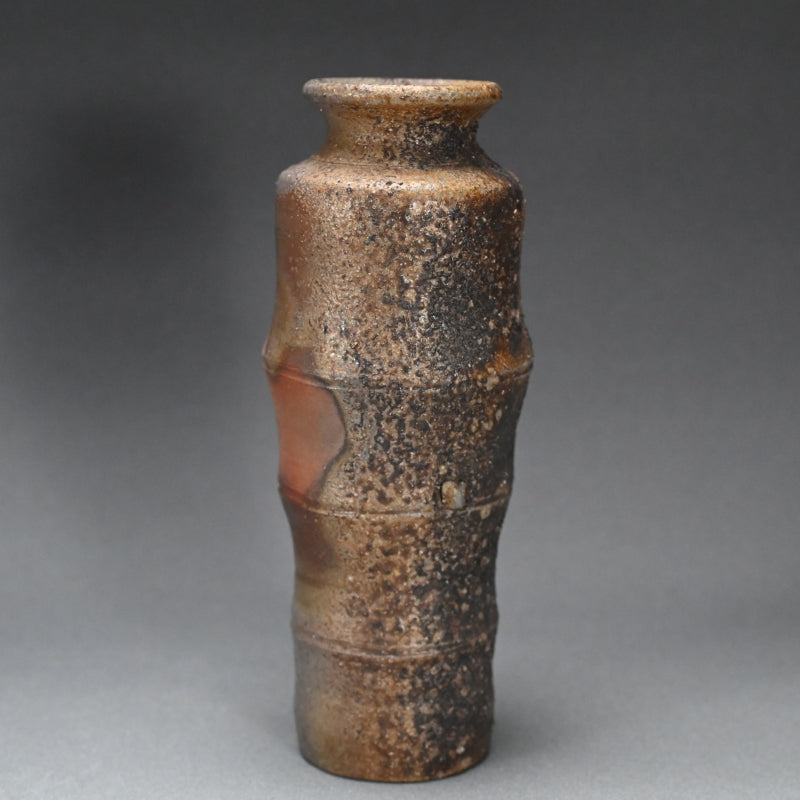 Bizen Vase by LNT ー藤原 啓 "備前竹節花入"