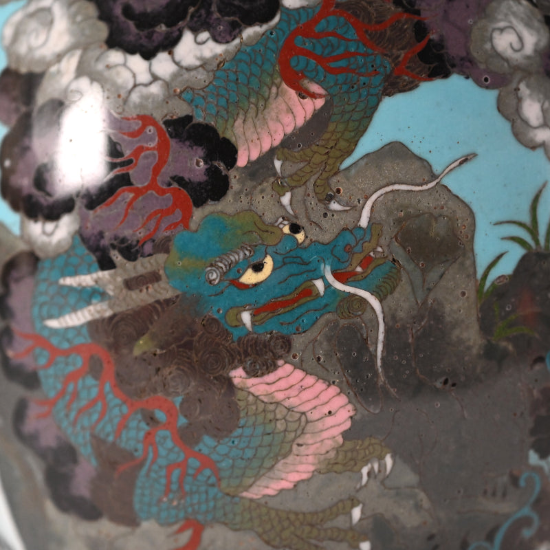 Meiji period Japanese Intricate Cloisonne Vase