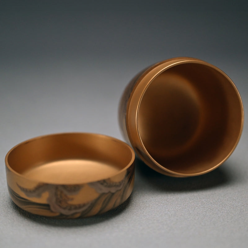 Superb Lacquer Natsume Crashing Waves ー野村 大仙 "鳴門蒔絵棗"