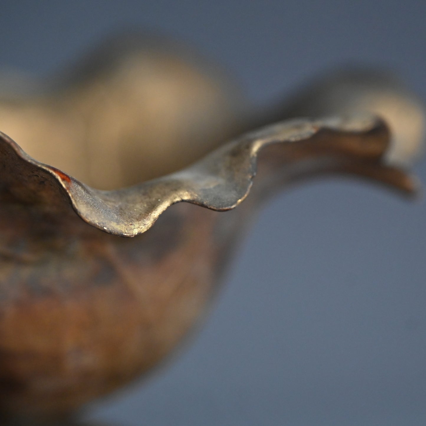 17th to 18th Century Gilded Buddhist Lotus Leaf Basin