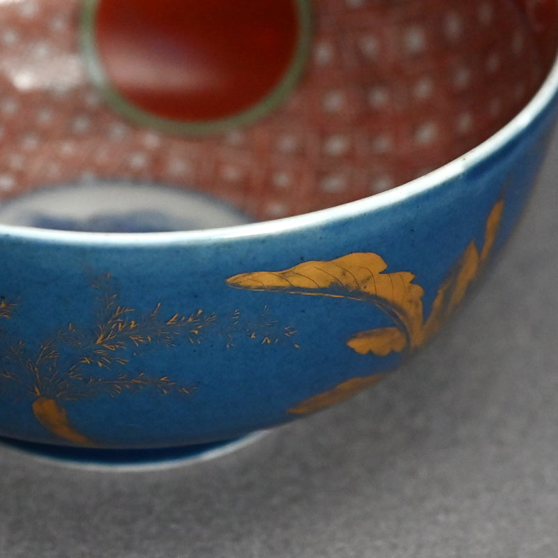 Spectacular Antique Japanese Imari Porcelain Bowl