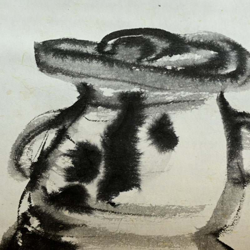 Mizusashi Ink Painting by Pottery Legend ー一無斉 “茶陶絵”