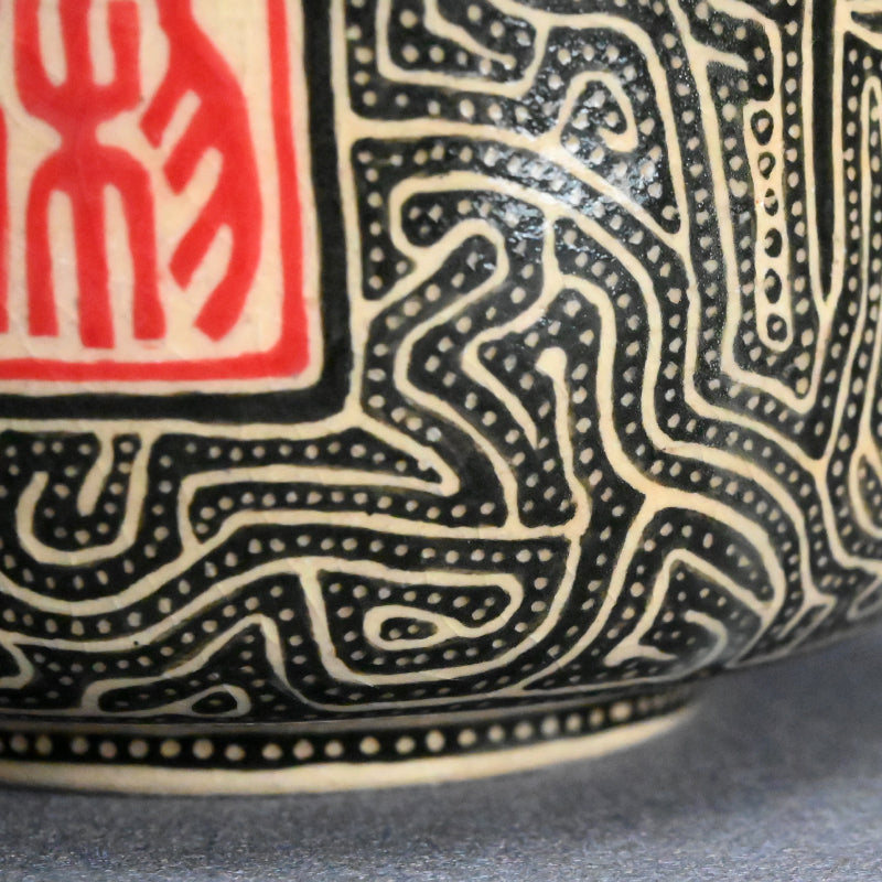 Four Precepts of Chado Chawan Tea Bowl ー内堀 明 “風遊紋 茶碗”