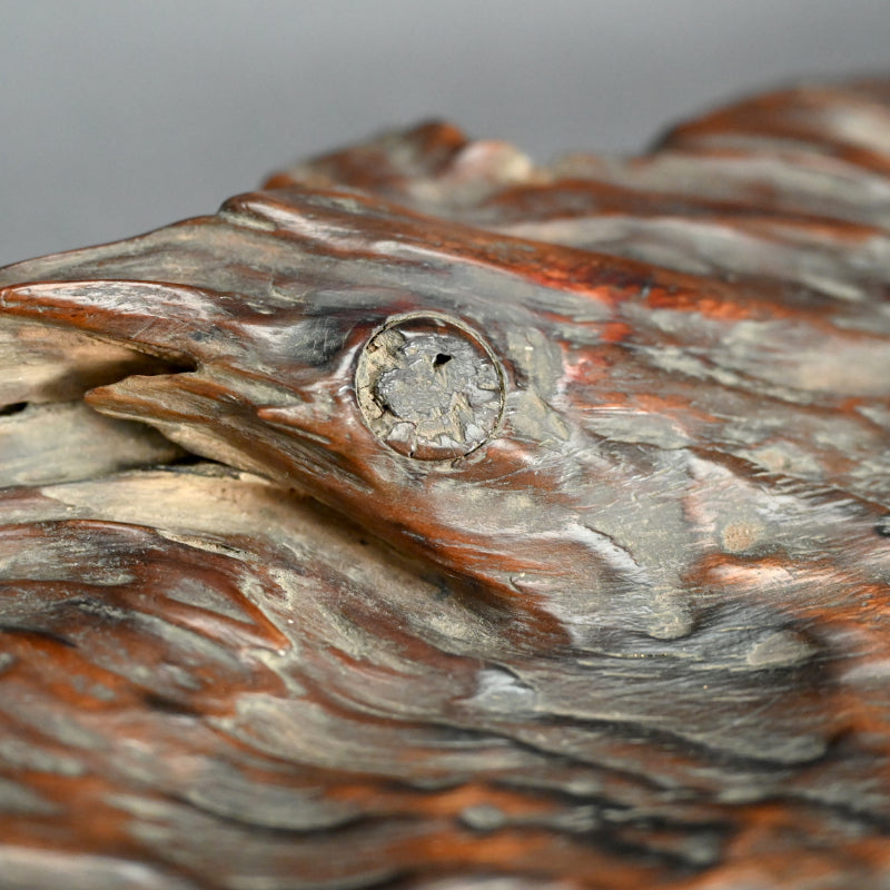 Antique Japanese Dragon Skin Kobon Incense Tray ー龍皮之香盆