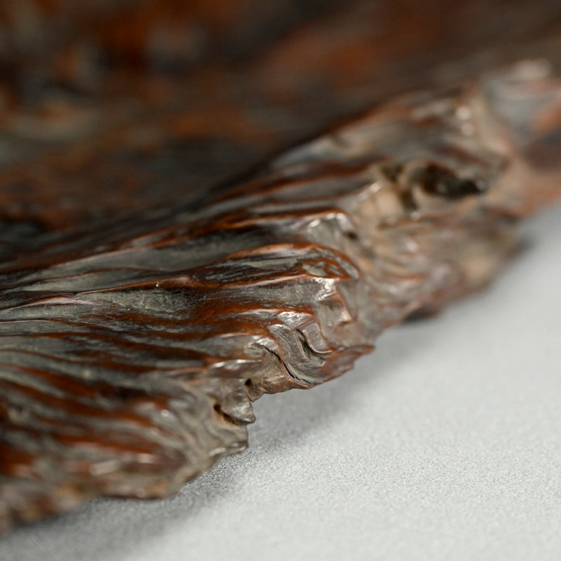 Antique Japanese Dragon Skin Kobon Incense Tray ー龍皮之香盆