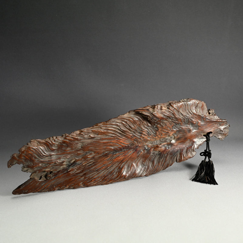 Antique Japanese Dragon Skin Kobon Incense Tray ー龍皮之香盆